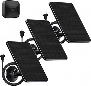 Solarpanel für Blink Kamera Outdoor,4W Blink Kamera Solarpanel Kompatibel mit Blink Outdoor,Blink XT2/XT Kamera&SimpliSafe Kamera(Nicht enthalten),IP66 Blink Outdoor(3rd Gen) mit Gummistecker(3 Pack)
