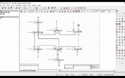 PowerFactory-DIgSILENT tutorial #5. modeling IEEE 8 bus power system