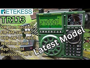 Retekess TR113 Full-band HAM Receiver. VERY LATEST updated model.