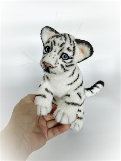 Realistic White Tiger, Tiger Cub, Tiger Stuffed Plush Toy, Tiger Replica,ooak Animals, Tiger Plushie Toy, Custom Plush - Etsy Canada