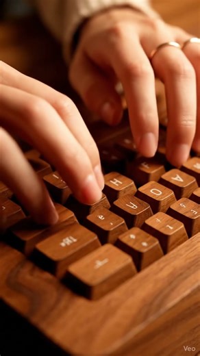 ASMR 10 | Wooden Keyboard #relax #satisfying