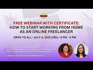 FREE WEBINAR: HOW TO START WORKING FROM HOME