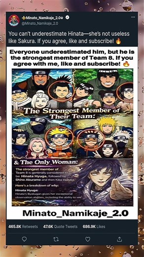 Don’t underestimate Hinata 💀 #naruto #anime #hinata #sasuke #kakashi