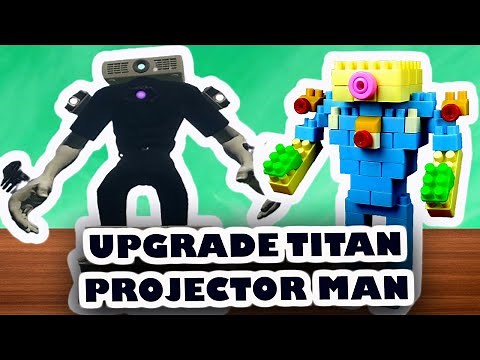 How to Make a Lego Upgraded Titan Projector Man | Lego blocks