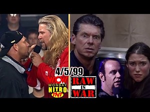 WWF RAW vs. WCW Nitro - April 5, 1999 Full Breakdown - Revamped Nitro - Undertaker Targets McMahon