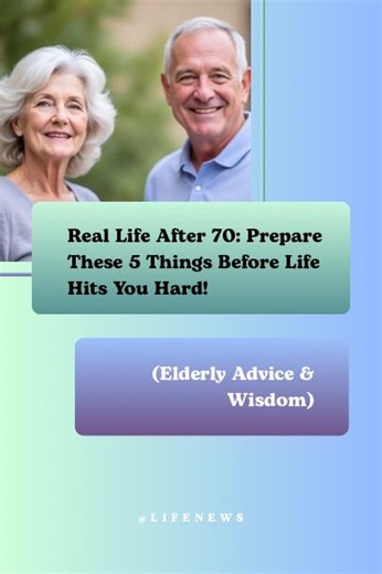 Life after 70 can be beautiful, peaceful, and fulfilling — but only if you’re prepared. Most seniors don’t realize how quickly physical, emotional, and financial challenges can appear… until they hit all at once. This video reveals the 5 essential things every older adult must prepare to stay independent, confident, and emotionally strong in later life. These are the things seniors over 70 say they wish they had done earlier. Simple steps that protect your health, your safety, your dignity — and