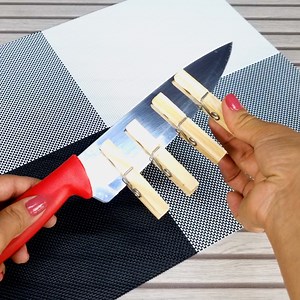 11K views · 63 reactions | Mettez une pince à linge sur le couteau et vous n’en croirez pas le résultat ! | Recettes Maison | Facebook