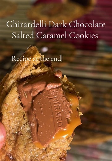 Ghirardelli Dark Chocolate Salted Caramel Cookies Recipe