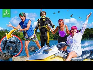 BUZO RESCATA LA CÁMARA EN LAGO DE COCODRILOS | LOS POLINESIOS VLOGS