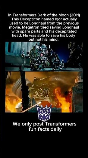 Igor’s origin story in Transformer’s Dark of the Moon #decepticons #transformers #autobots