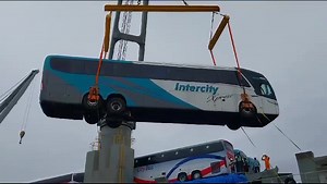 8.1K views · 247 reactions | A rare video of new buses being offloaded梁❤️ Congratulations to Intercity Xpress | S.A Long Distance Buses | Facebook