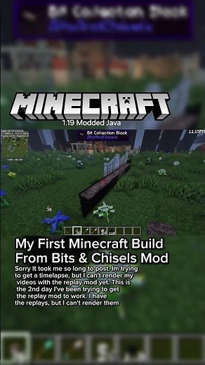 My First Minecraft Build From Bits & Chisels Mod