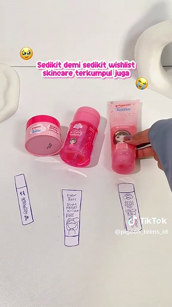 Wishlist Skincare Remaja Terkumpul dengan Pigeon
