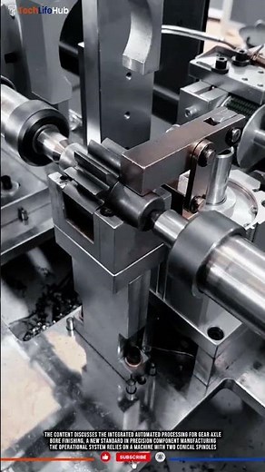 Innovation Gear Axle Finishing: Dual Spindle Precision, Robotic Integration, Mass Production #tech
