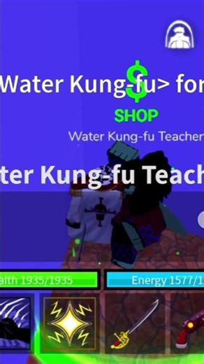I Finally got water kung fu!!!!!! #roblox #bloxfruits #game #fishmankarate