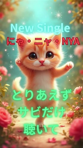 🚀 新曲「にゃ・ニャ・NYA」サビ公開！ #jpop #ai楽曲 #最新 #猫