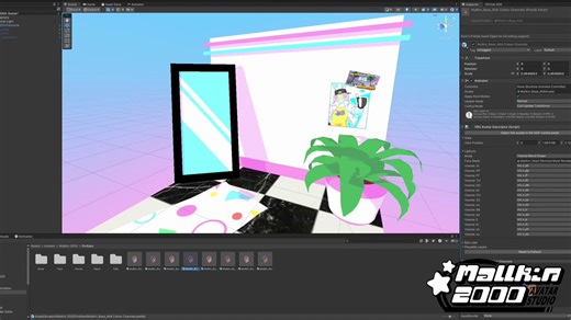 Small timelapse of the Mallkin 2000 Avatar Studio!Start making your own mallkin avatars for VRChat today! Gumroad link in replies 👇