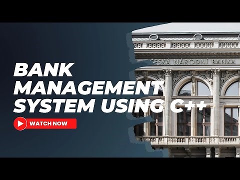 Bank management system using C++ for beginners | C++ Projects