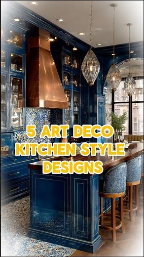 5 Art Deco Kitchen Designs ✨ 📐#shorts