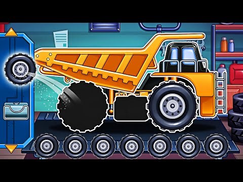 Construction Truck Puzzle for Children - Excavator and Bulldozer Build Game | Android Gameplay