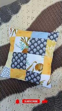 How to make a patchwork quilted pillow cover #sewingtutorial #pillowcover #diy #sewing #quilt