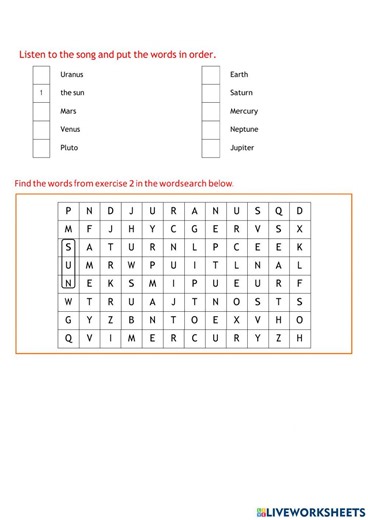 Primary 3 WS14 online exercise for