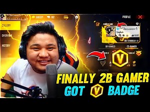 Finally 2B Gamer Got V BADGE🔥 ||Garena Freefire