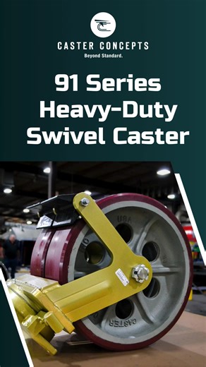 Built for the loads that break everything else. The 91HD is our heavy-duty caster engineered to move up to 25,000 lbs per caster without flinching. Tough. Reliable. Overbuilt by design. Ready to see what real heavy-duty performance looks like? #CasterConcepts #91HD #HeavyDuty | Caster Concepts
