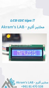 Lcd I2C !! #akramslab #arduino #iot #projects #news | Akram's lab
