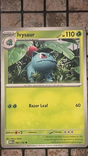 Ivysaur (002/132 - Common Normal) - Mega Evolution - Pokémon TCG