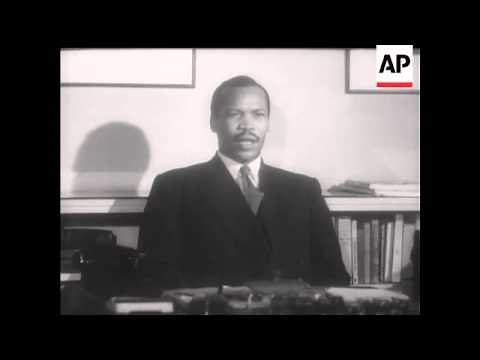 SERETSE KHAMA TALKS TO MOVIETONE