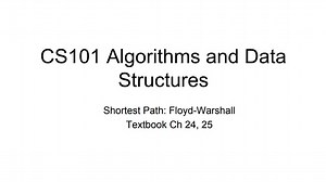 Floyd-Warshall Algorithm (上)