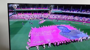 Mum's iPad footage : ) Here's the full performance of 'Heart' from the SCG on Sunday for the McGrath Foundation and the Pink Test, in memory of Jane McGrath 🩷🩷🩷 It was a hugely proud moment for me to sing 'Heart', a song I wrote with Phil Barton and Victoria Banks from my Spark Album - for the fighters, survivors, just like my Dad and all those who have been helped by the McGrath Foundation. Shout out also to my Mum's supreme steady hand in capturing the vision ! | Amber Lawrence