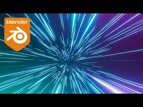 Blender Geometry Nodes - Make This Stellar Hyperspace Loop!
