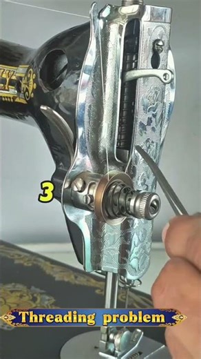 Threading problem sewing machine