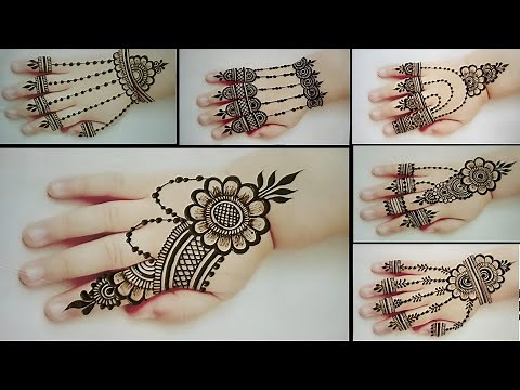 Top 3 stylish back hand mehndi for eid | easy baby mehndi design | kids mehndi design |child mehndi