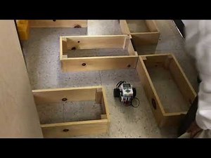 EV3 robots navigating maze
