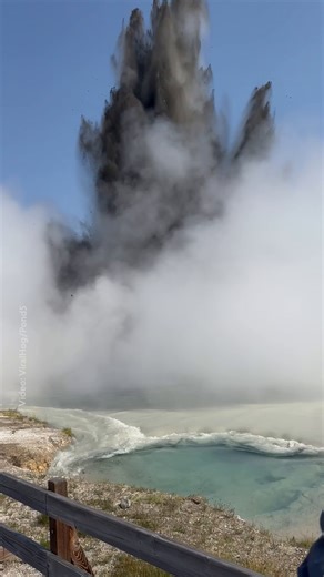 26K views · 188 reactions | What causes a hydrothermal explosion like the one at Yellowstone? Learn more about these unpredictable events at https://on.natgeo.com/46tmoZo | National Geographic Travel | Facebook