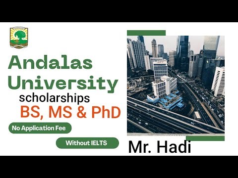 Free Study in Indonesia | Andalas university Fully funded scholarship | Bs Ms and PhD