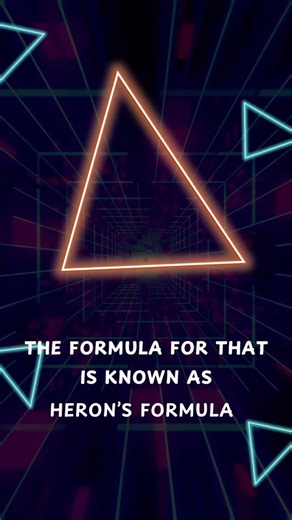 How to find area of a triangle without height? #herons_formula #easymath #learnmath #viralvideo