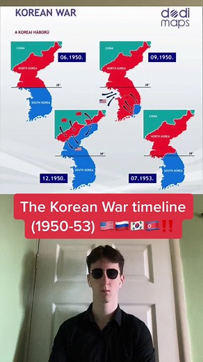Korean war map timeline 🇰🇷🇰🇵 #northkorea #southkorea #korea #history #geography #war #military