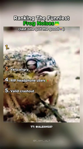 Ranking Frog Noises by How Ridiculous They Sound Part 2 #frogs #funny