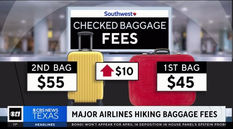 Southwest raises checked‑bag fees as jet fuel costs surge