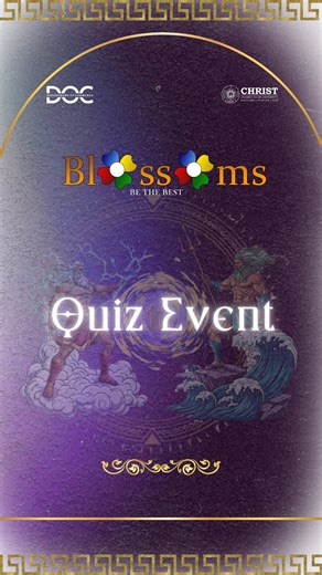 Blossoms 2026 on Instagram: "Thinking hard or hardly thinking? 👀🧠 Either way, be the best.✨🔥 BLOSSOMS QUIZ 25-26 #QuizTime #BeTheBest #BrainBattle #CampusVibes #GameOn #college #christuniversity #blossoms"