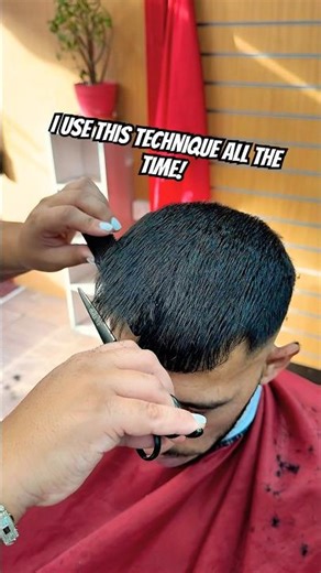 No Lines — Just Flow ✂️ Scissors Over Comb Technique #ScissorsOverComb #HaircutTechnique #BarberLife