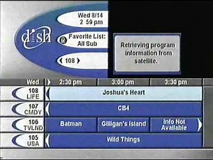 August 14, 2002 2:58 PM - 2:59 PM Dish Network Channel Surfing