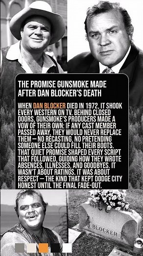 The Promise That Protected Dodge City 🤠❤️ | How Gunsmoke Honored Dan Blocker