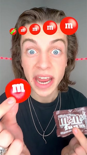 Small, Big, Giant Red M&M'#funny #comedy