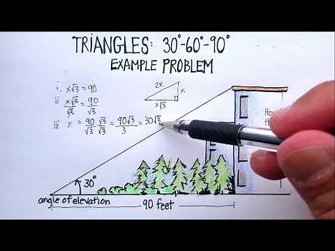 Triangles: Special Right Triangles 30-60-90 (Example Problem)