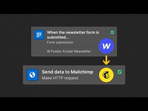 How to connect Mailchimp with Webflow forms using Webflow logic?